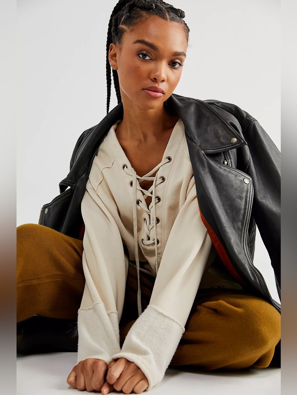 NWOT! Free People We The Free Poser Sweatshirt Sz XS